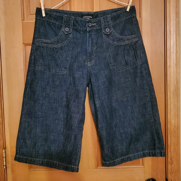 Canyon River Blues Vintage Denim Knee-Length Shorts Trousers Size 14 - Picture 2 of 13